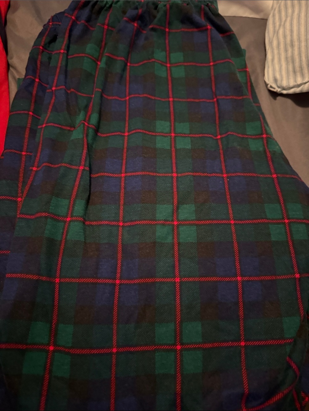4 pairs! Family Christmas Lounge Pajama Pants in Green, Blue & Red -